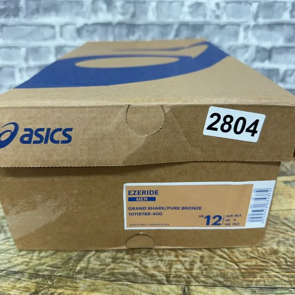 ASICS Ezeride Grand Shark Blue Pure Bronze Running 1011B788-400 Mens Size 12 New